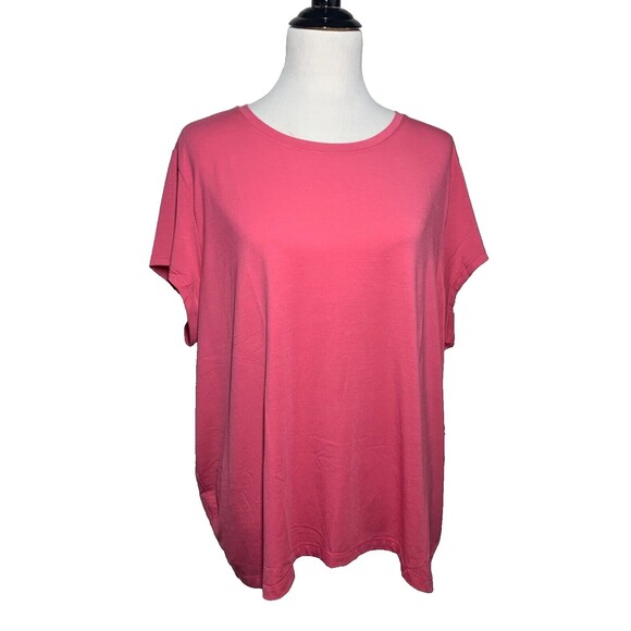 Athleta Tops - Athleta Women's Short Sleeve Relaxed With Ease Tee Coral Pink Size XL NWT